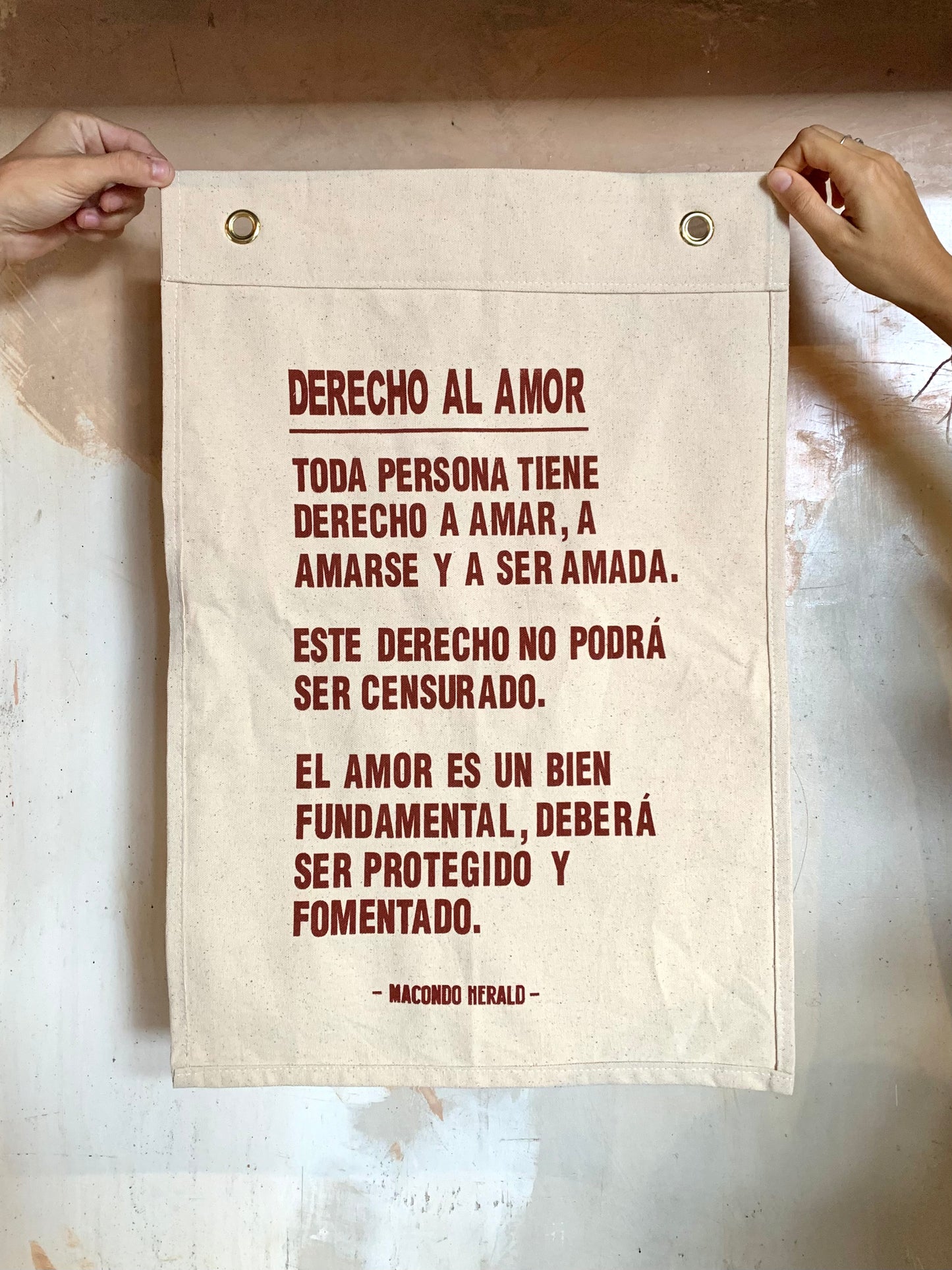 BANDERA DERECHO AL AMOR