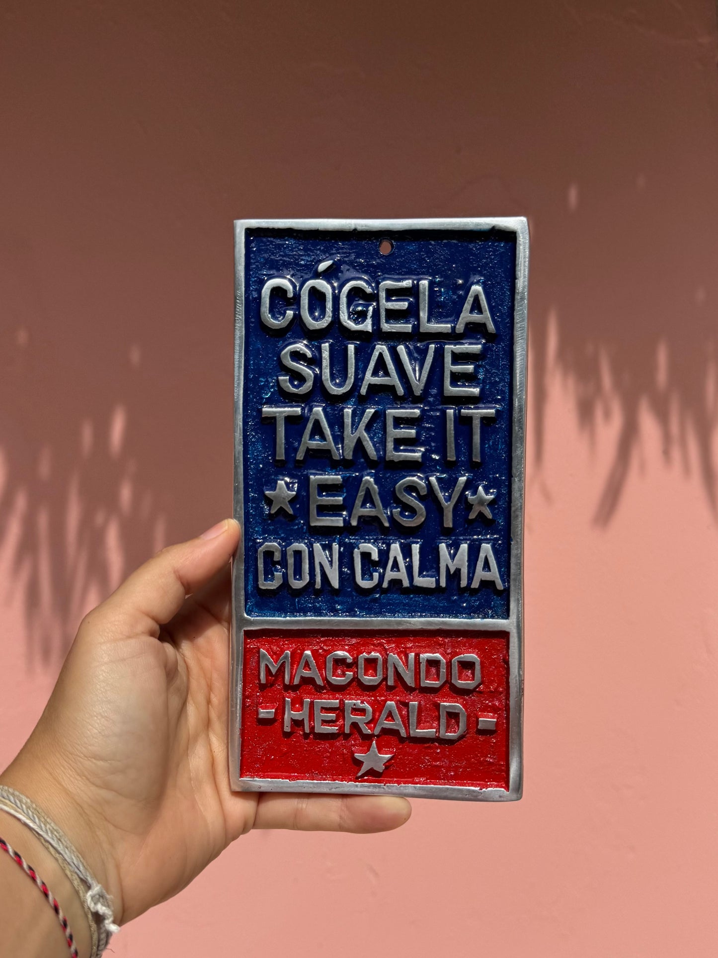 PLACA TAKE IT EASY /SILVER