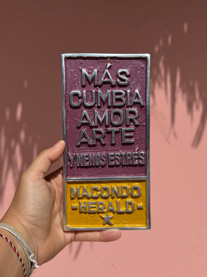 PLACA MÁS CUMBIA/SILVER