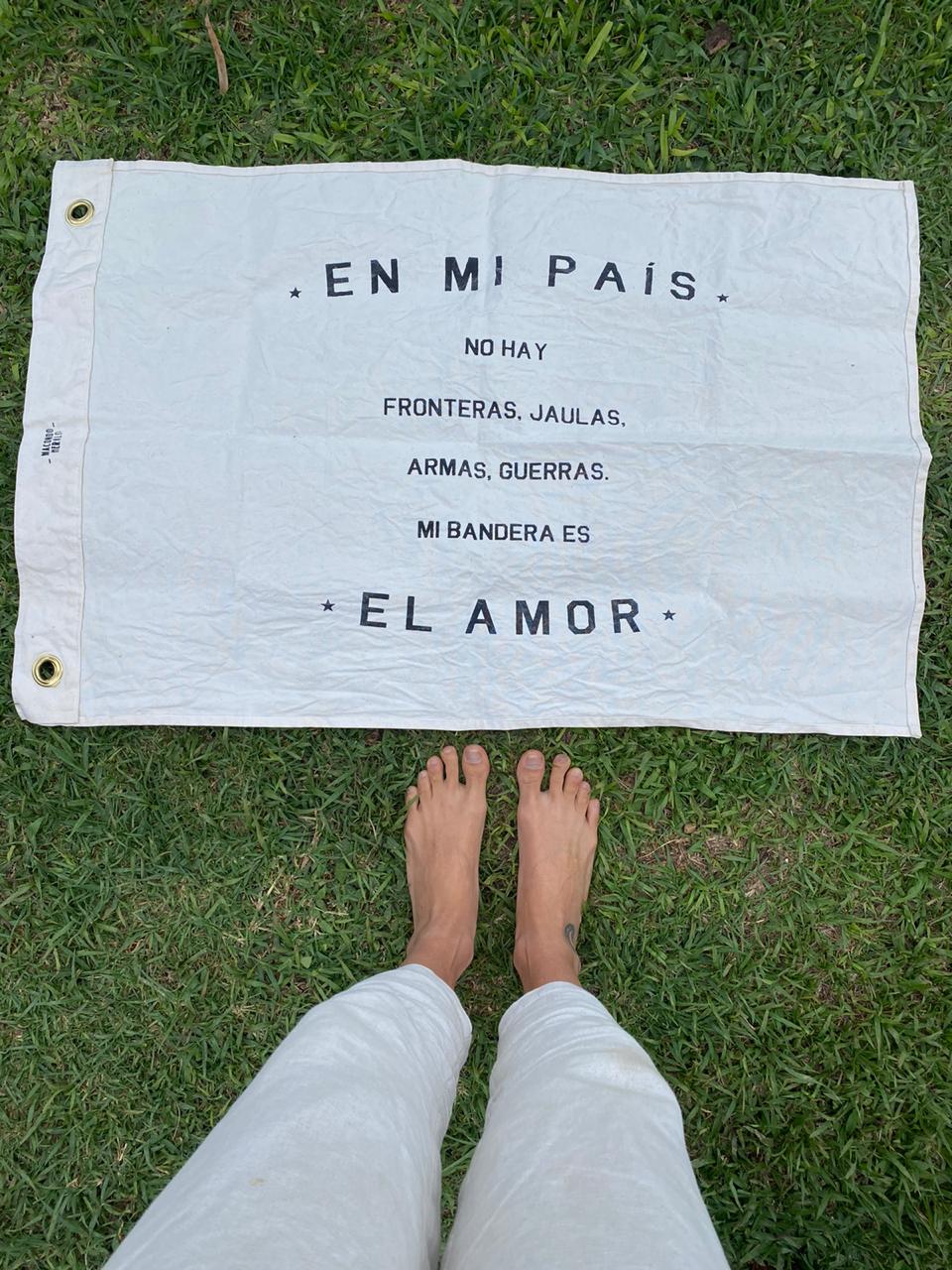 BANDERA MI PAÍS EL AMOR